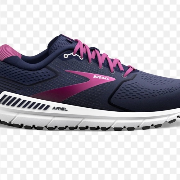 Brooks Ariel 20 Running Shoes Peacoat/Vivid Viola/White Women Size 8.5 - Picture 7 of 9